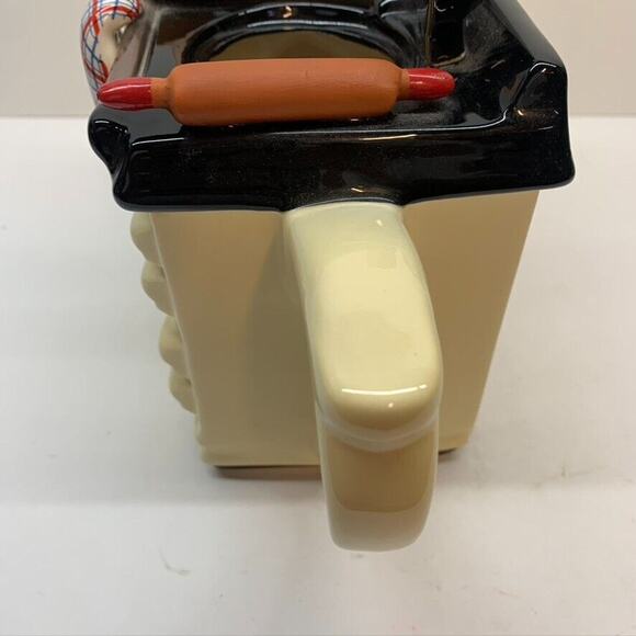 TEAPOTTERY BAKING DAY LARGE AGA STYLE TEAPOT CREAM (MISSING‎ LID) - Picture 5 of 8